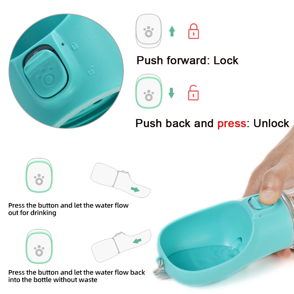 PawSip Portable Water Bottle 🐶💧